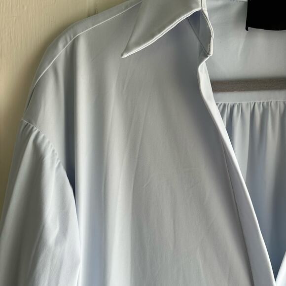 ONA by Yoon Chung Oversized Tropez Shirtdress Sky Blue - Picture 4 of 8